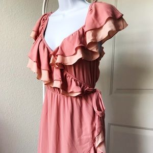 Designer Dress* Rebecca Minkoff Ruffle Wrap Dress